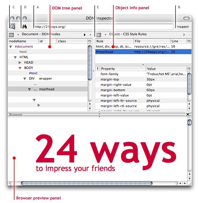 Debugging Css With The Dom Inspector 24 Ways