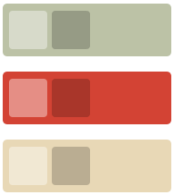 A palette derived from photo, with tonal variations